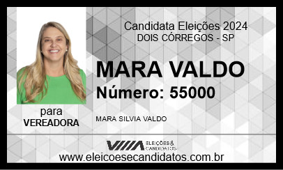 Candidato MARA VALDO 2024 - DOIS CÓRREGOS - Eleições