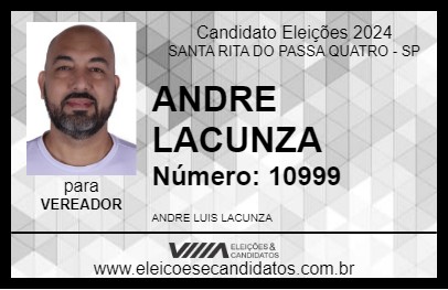 Candidato ANDRE LACUNZA 2024 - SANTA RITA DO PASSA QUATRO - Eleições