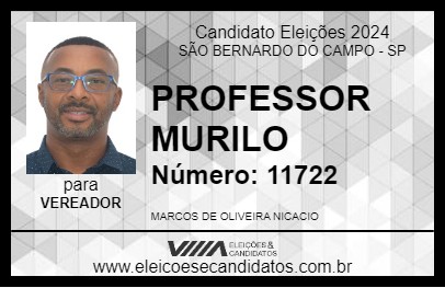 Candidato PROFESSOR MURILO 2024 - SÃO BERNARDO DO CAMPO - Eleições