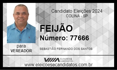 Candidato FEIJÃO 2024 - COLINA - Eleições