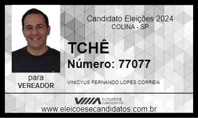 Candidato TCHÊ 2024 - COLINA - Eleições