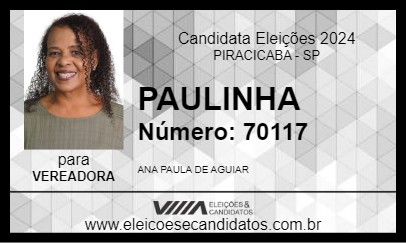 Candidato PAULINHA 2024 - PIRACICABA - Eleições