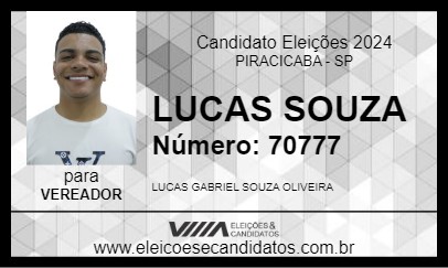 Candidato LUCAS SOUZA 2024 - PIRACICABA - Eleições