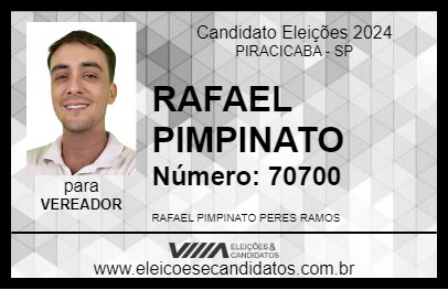 Candidato RAFAEL PIMPINATO 2024 - PIRACICABA - Eleições