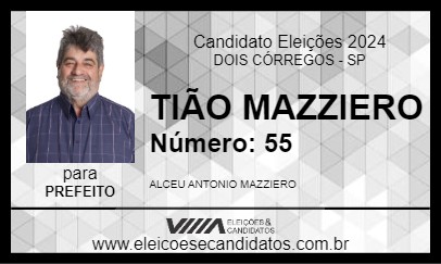 Candidato TIÃO MAZZIERO 2024 - DOIS CÓRREGOS - Eleições