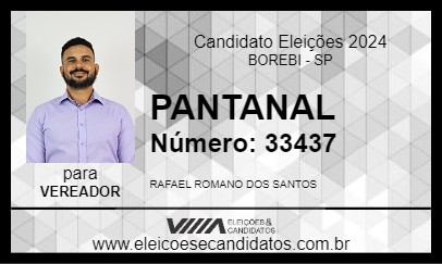 Candidato PANTANAL 2024 - BOREBI - Eleições