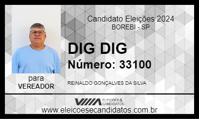 Candidato DIG DIG 2024 - BOREBI - Eleições