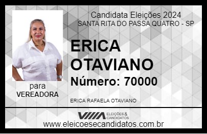 Candidato ERICA OTAVIANO 2024 - SANTA RITA DO PASSA QUATRO - Eleições