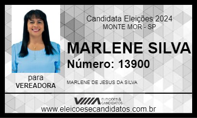 Candidato MARLENE SILVA 2024 - MONTE MOR - Eleições