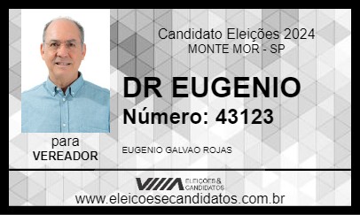 Candidato DR EUGENIO 2024 - MONTE MOR - Eleições