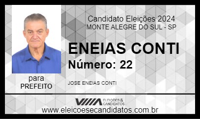 Candidato ENEAS CONTI 2024 - MONTE ALEGRE DO SUL - Eleições