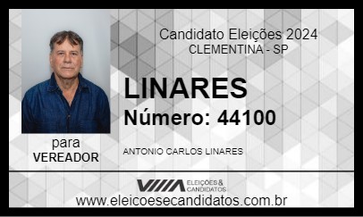 Candidato LINARES 2024 - CLEMENTINA - Eleições