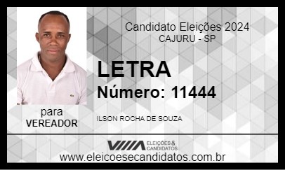 Candidato LETRA 2024 - CAJURU - Eleições