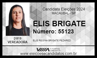 Candidato ELIS  BRIGATE 2024 - MACAUBAL - Eleições