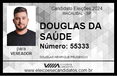 Candidato DOUGLAS DA SAÚDE 2024 - MACAUBAL - Eleições