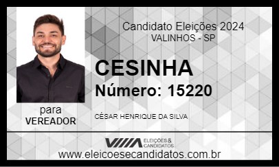 Candidato CESINHA 2024 - VALINHOS - Eleições