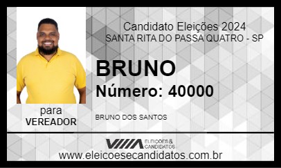 Candidato BRUNO 2024 - SANTA RITA DO PASSA QUATRO - Eleições