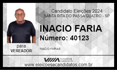 Candidato INACIO FARIA 2024 - SANTA RITA DO PASSA QUATRO - Eleições