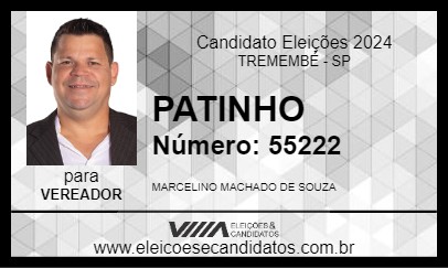 Candidato PATINHO 2024 - TREMEMBÉ - Eleições