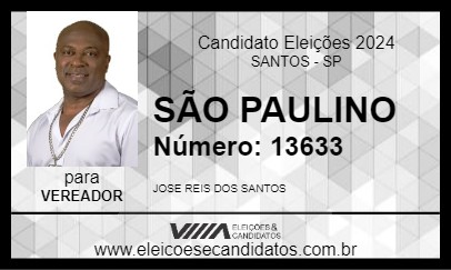 Candidato SÃO PAULINO 2024 - SANTOS - Eleições