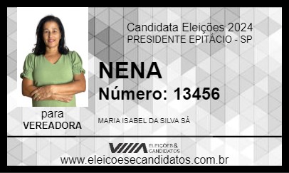 Candidato NENA 2024 - PRESIDENTE EPITÁCIO - Eleições