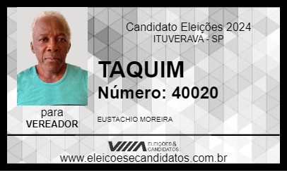 Candidato TAQUIM 2024 - ITUVERAVA - Eleições