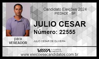 Candidato JULIO OLIVEIRA 2024 - PIEDADE - Eleições