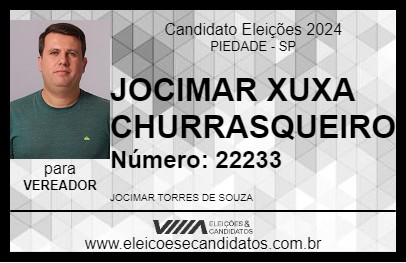 Candidato JOCIMAR XUXA CHURRASQUEIRO 2024 - PIEDADE - Eleições