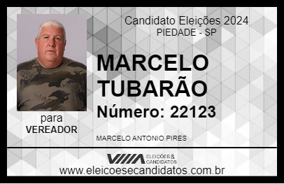 Candidato MARCELO TUBARÃO 2024 - PIEDADE - Eleições