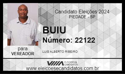 Candidato BUIU 2024 - PIEDADE - Eleições