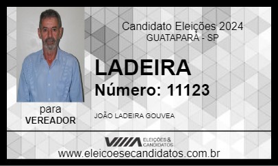 Candidato LADEIRA 2024 - GUATAPARÁ - Eleições