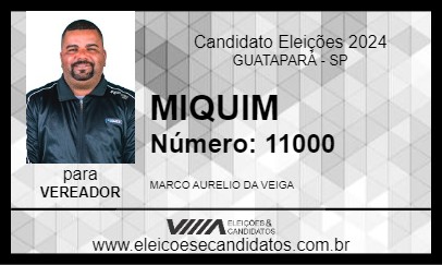 Candidato MIQUIM 2024 - GUATAPARÁ - Eleições