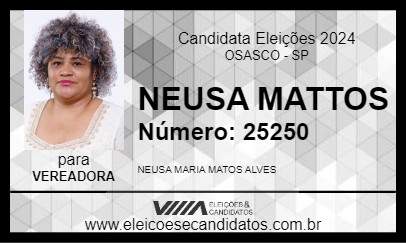 Candidato NEUSA MATTOS 2024 - OSASCO - Eleições