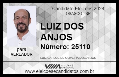 Candidato LUIZ DOS ANJOS 2024 - OSASCO - Eleições