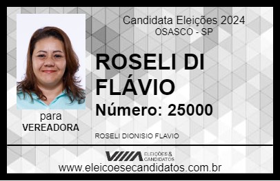 Candidato ROSELI DI FLÁVIO 2024 - OSASCO - Eleições