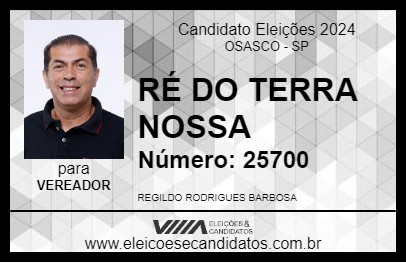 Candidato RÉ DO TERRA NOSSA 2024 - OSASCO - Eleições