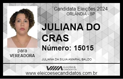 Candidato JULIANA ASSISTENTE SOCIAL 2024 - ORLÂNDIA - Eleições