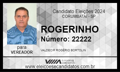 Candidato ROGERINHO 2024 - CORUMBATAÍ - Eleições