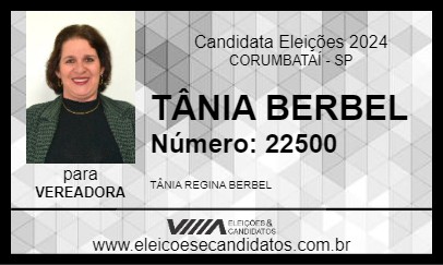 Candidato TÂNIA BERBEL 2024 - CORUMBATAÍ - Eleições