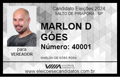 Candidato MARLON D  GÓES 2024 - SALTO DE PIRAPORA - Eleições