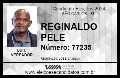 Candidato REGINALDO PELE 2024 - SÃO CARLOS - Eleições