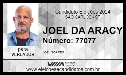 Candidato JOEL DA ARACY 2024 - SÃO CARLOS - Eleições