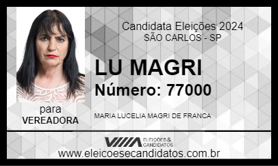 Candidato LU MAGRI 2024 - SÃO CARLOS - Eleições