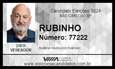 Candidato RUBINHO 2024 - SÃO CARLOS - Eleições