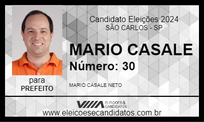 Candidato MARIO CASALE 2024 - SÃO CARLOS - Eleições