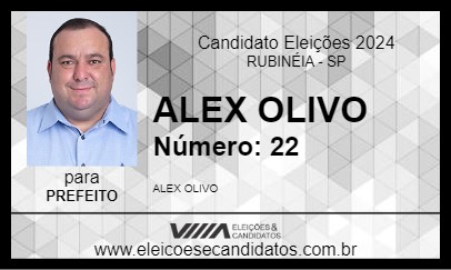 Candidato ALEX OLIVO 2024 - RUBINÉIA - Eleições