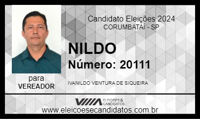 Candidato NILDO 2024 - CORUMBATAÍ - Eleições