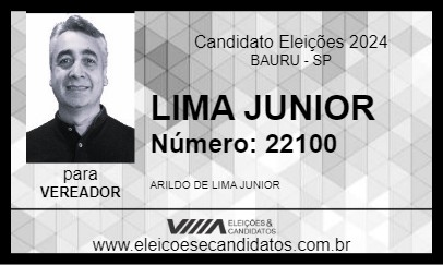 Candidato LIMA JUNIOR 2024 - BAURU - Eleições