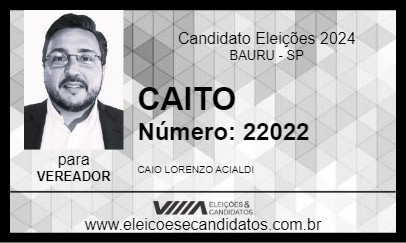 Candidato CAITO 2024 - BAURU - Eleições