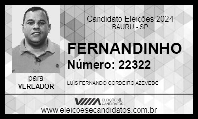 Candidato FERNANDINHO 2024 - BAURU - Eleições